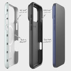 Monogram Snow — Magsafe Tough Case for iPhone — Finnaij
