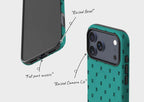 Monogram Teal — Magsafe Tough Case for iPhone — Finnaij