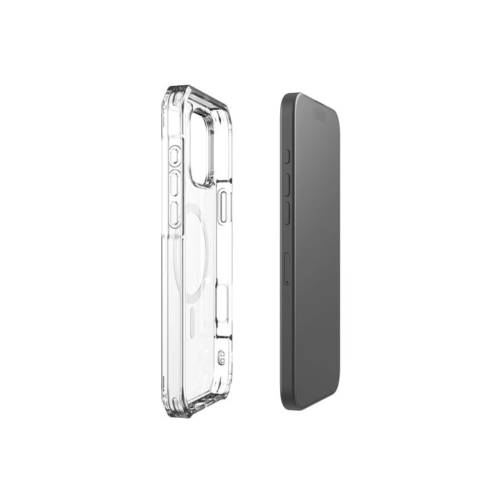 iPhone Magsafe clear case featuring a cow print design, showcasing a trendy and playful aesthetic.