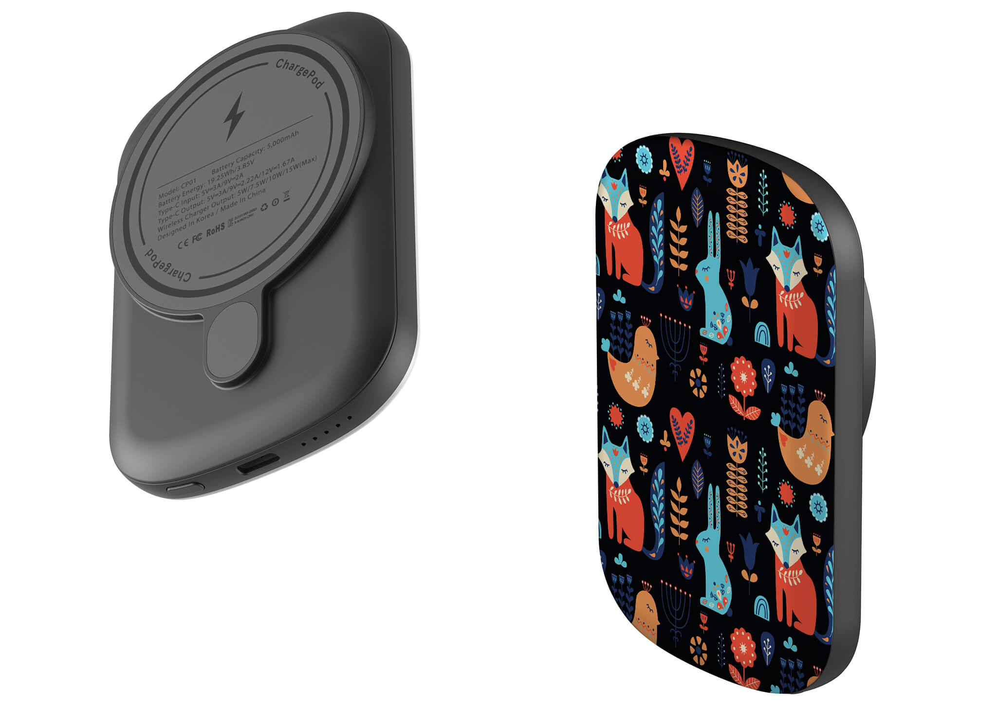Nordic Ornament Black MagSafe CHARGEPOD — Finnaij