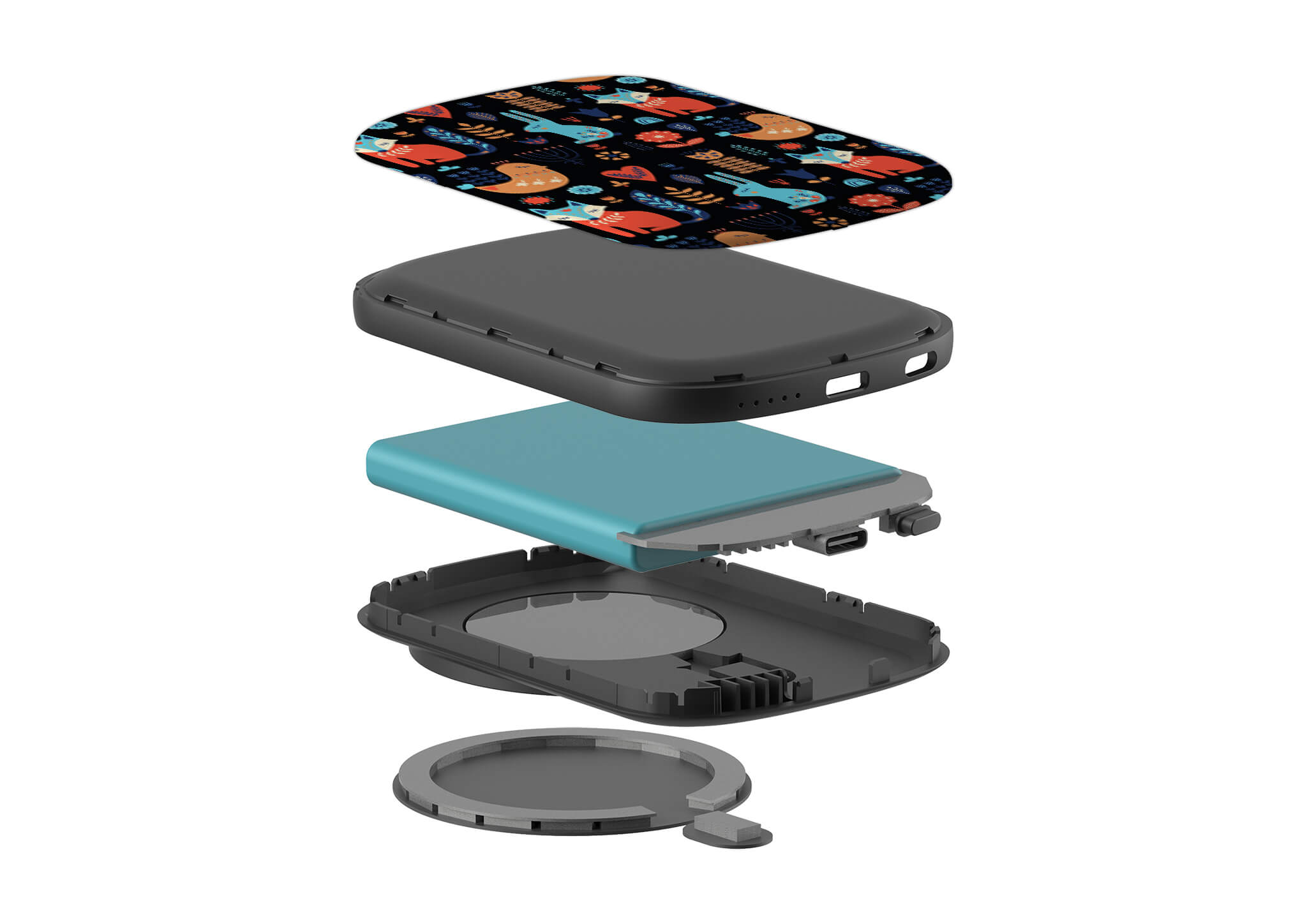 Nordic Ornament Black MagSafe CHARGEPOD — Finnaij
