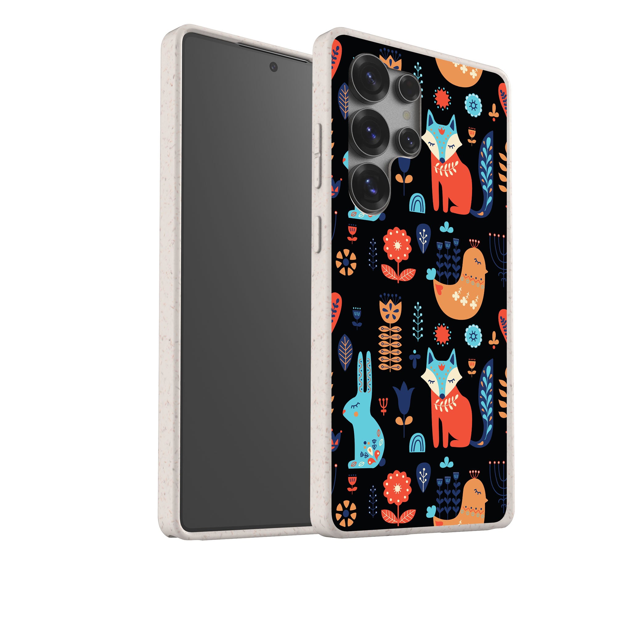 Nordic Ornament Black Bio-degradable Case for Samsung Galaxy — Finnaij