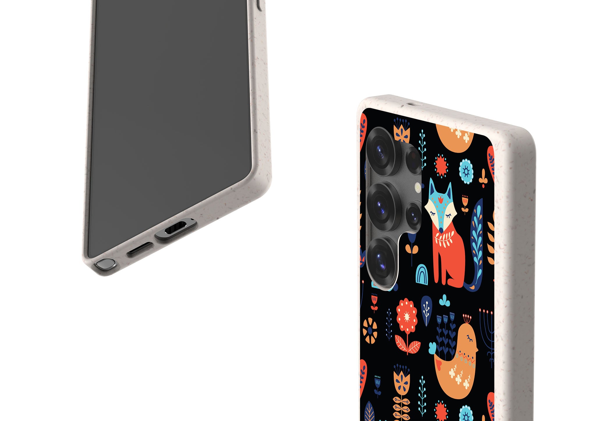 Nordic Ornament Black Bio-degradable Case for Samsung Galaxy — Finnaij