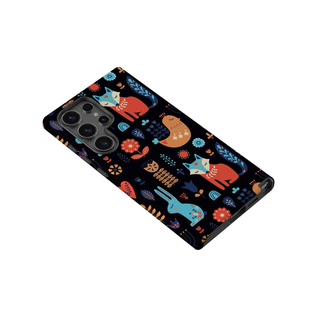 Nordic Ornament Black Tough Case for Samsung Galaxy — View 5 — Finnaij