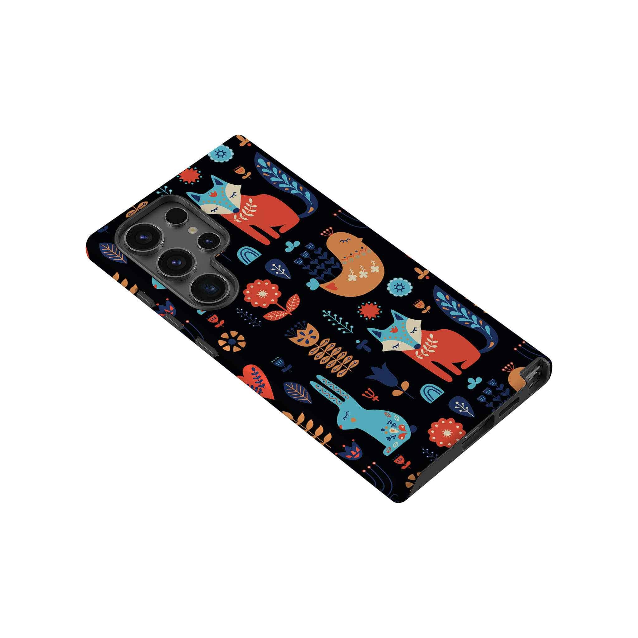 Nordic Ornament Black Tough Case for Samsung Galaxy — View 5 — Finnaij