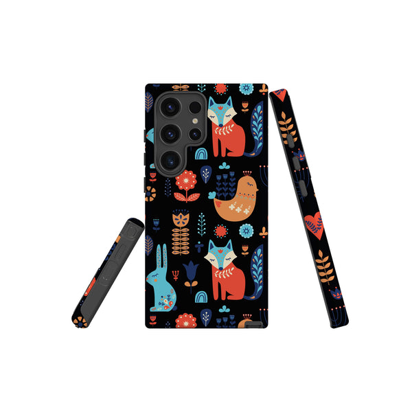 Nordic Ornament Black - Samsung Tough Case