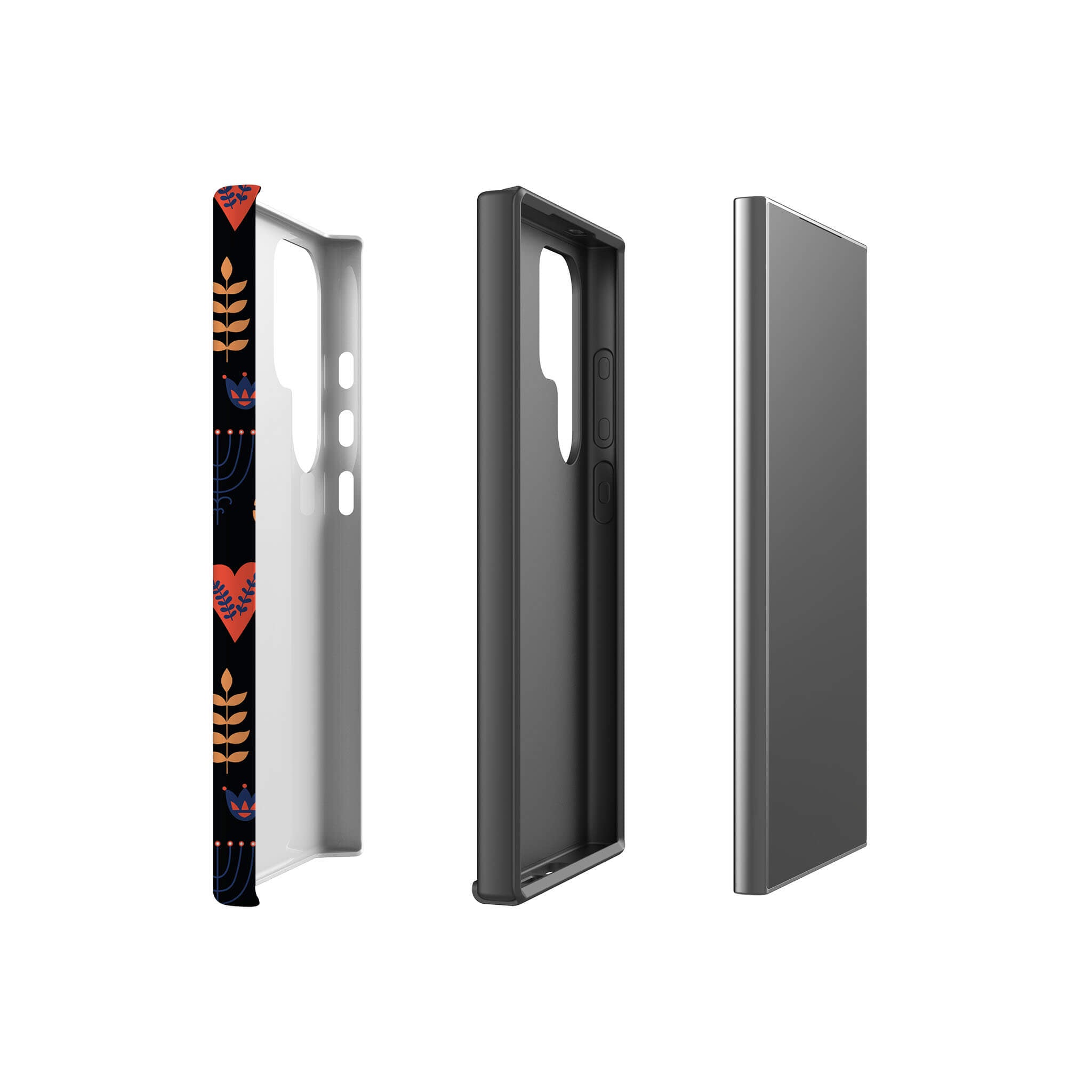 Nordic Ornament Black Tough Case for Samsung Galaxy — Finnaij