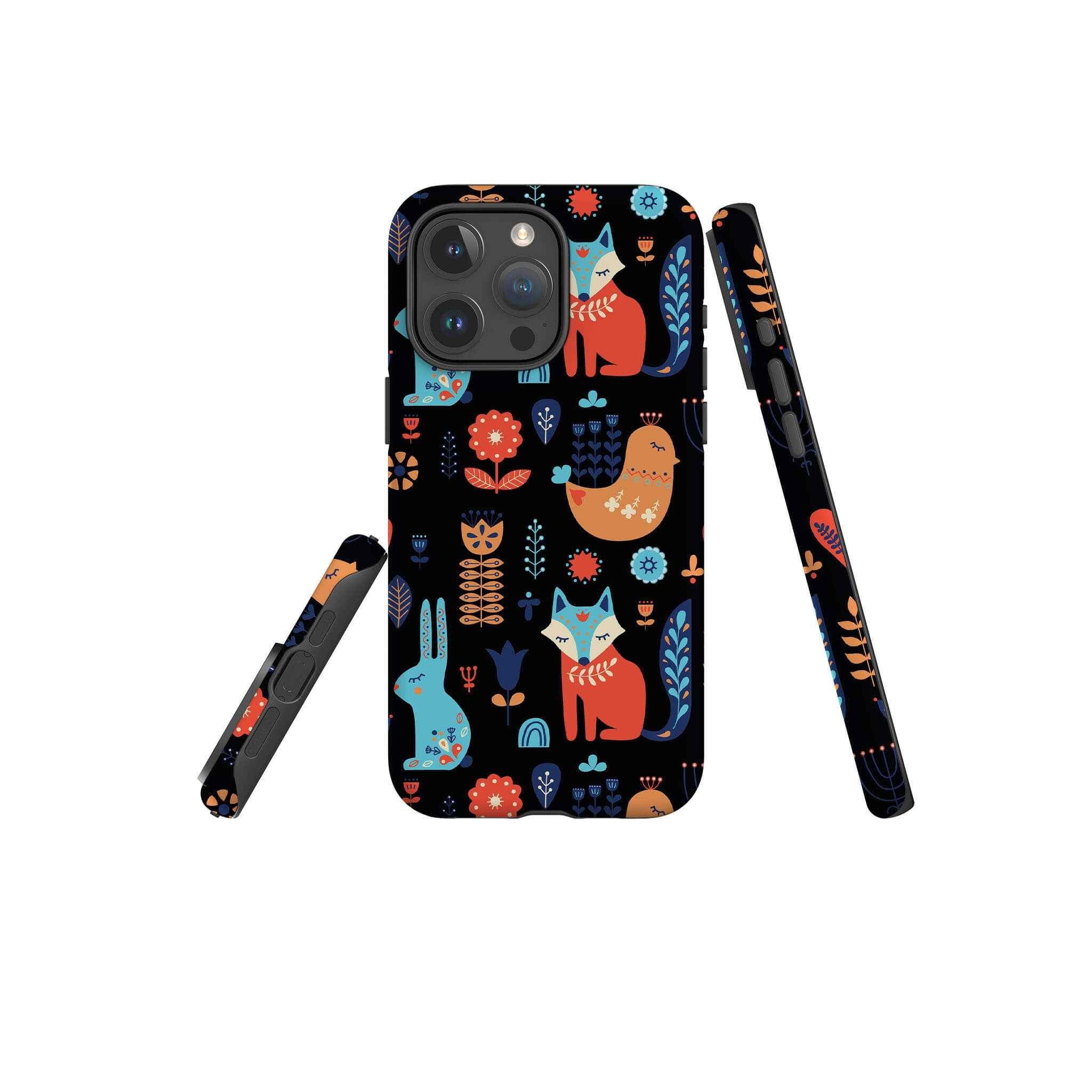 Nordic Ornament Black Tough Case for iPhone — Finnaij