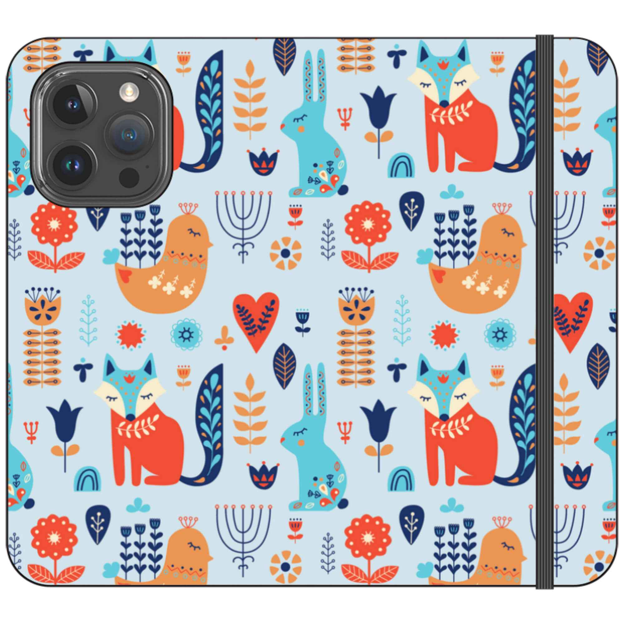 Nordic Ornament — Folio Wallet Case for iPhone — Finnaij