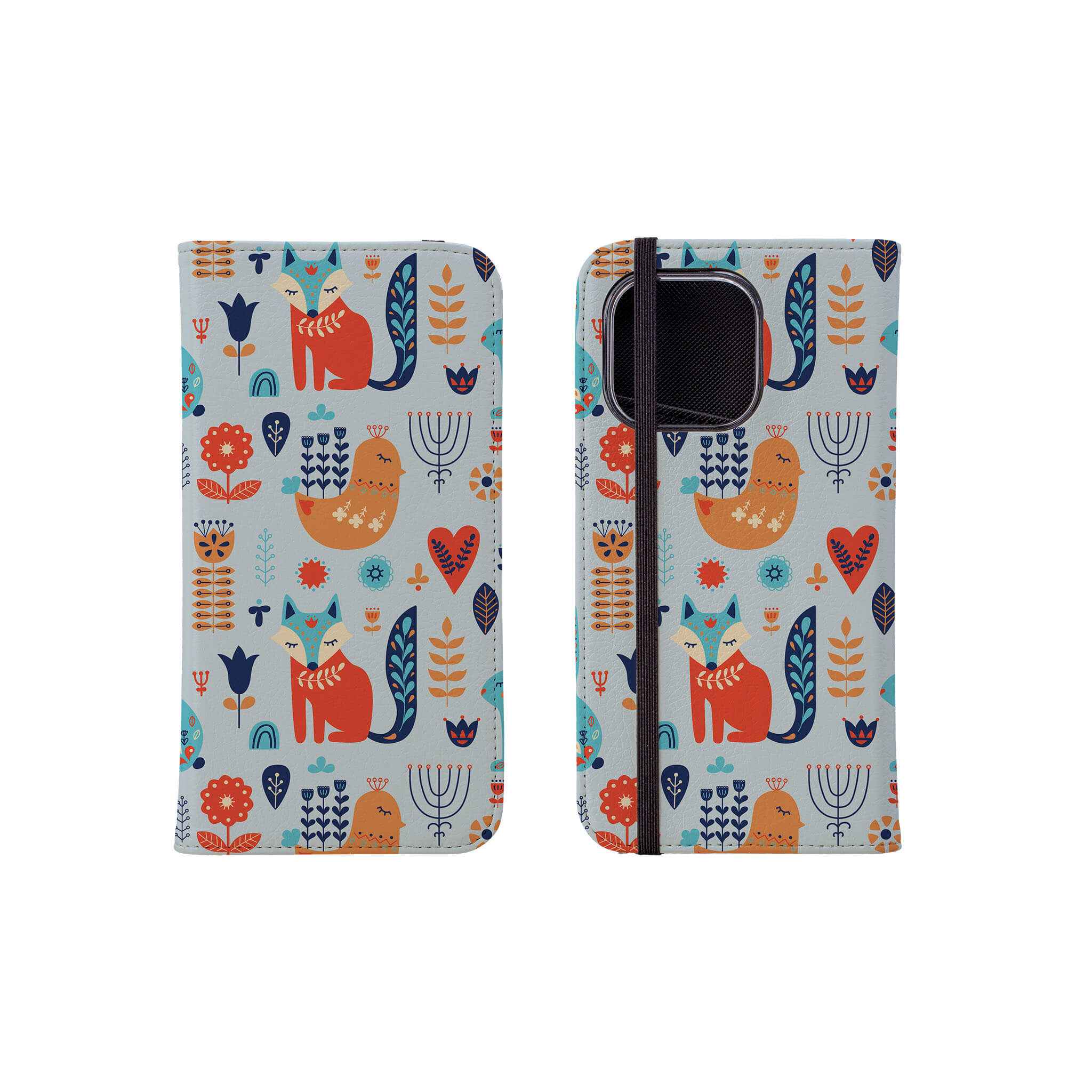 Nordic Ornament — Folio Wallet Case for iPhone — Finnaij