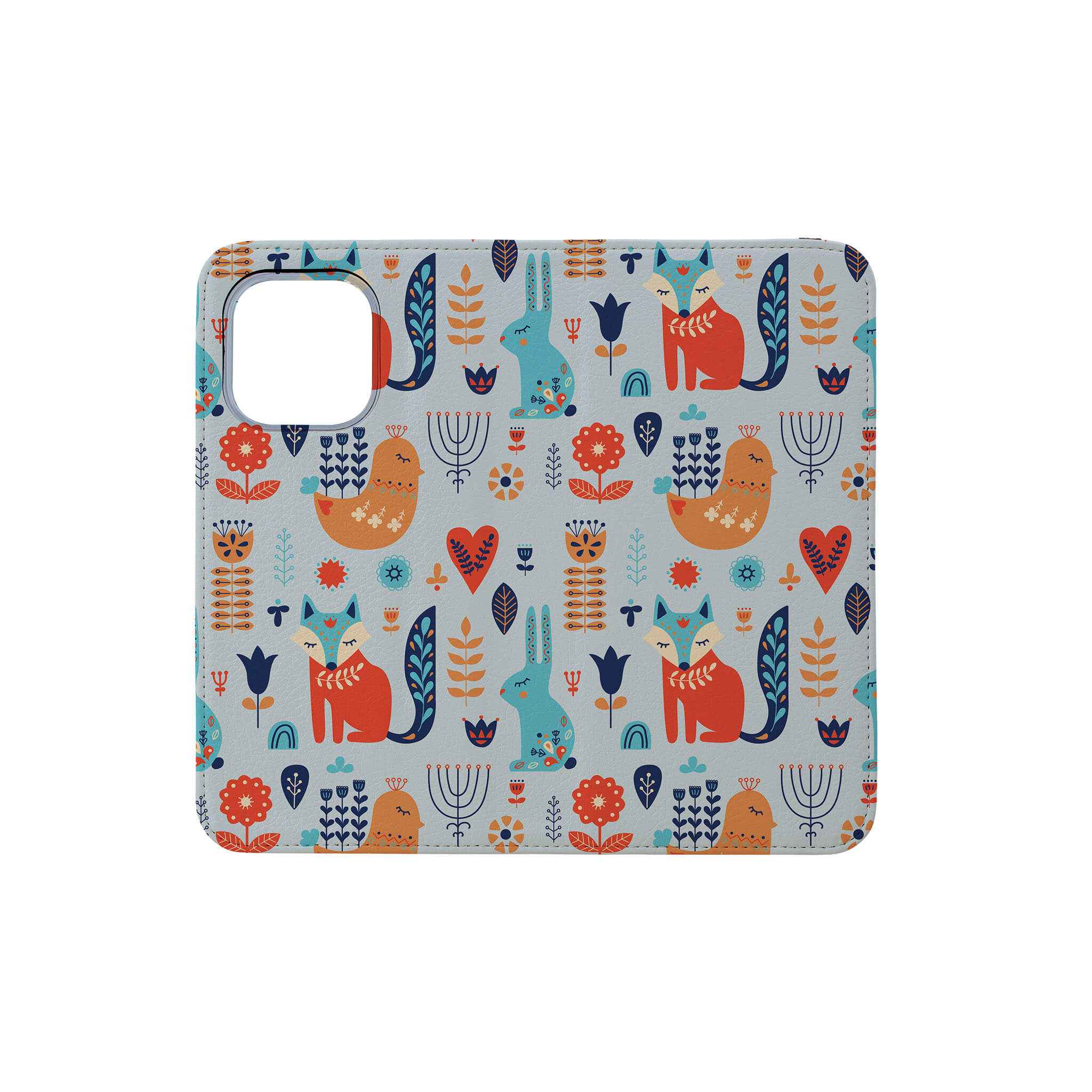 Nordic Ornament — Folio Wallet Case for iPhone — Finnaij