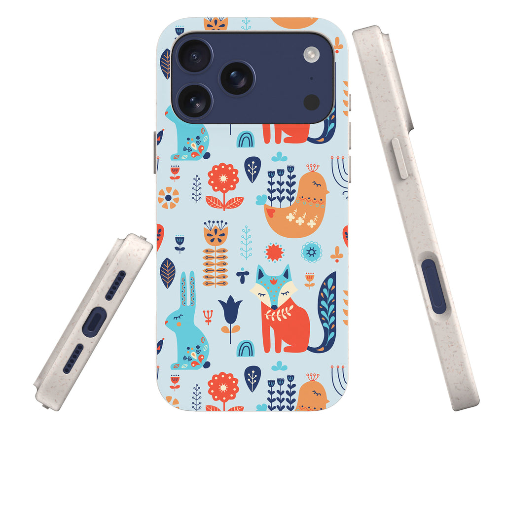 Nordic Ornament — iPhone Bio-degradable Case — Three Quarter — Finnaij