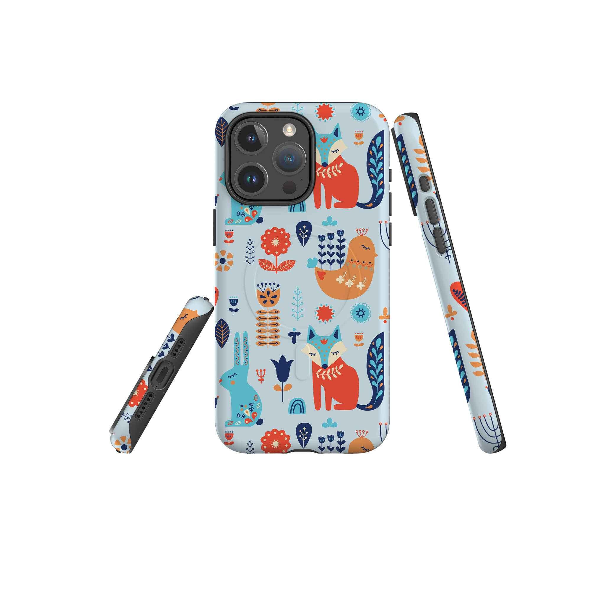 Nordic Ornament — Magsafe Tough Case for iPhone — Three Quarter — Finnaij