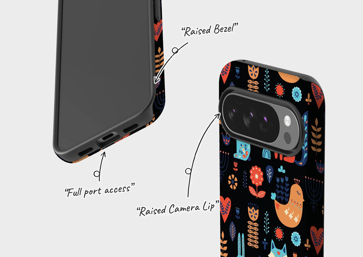 Nordic Ornament Black — Tough Case for Google — Finnaij