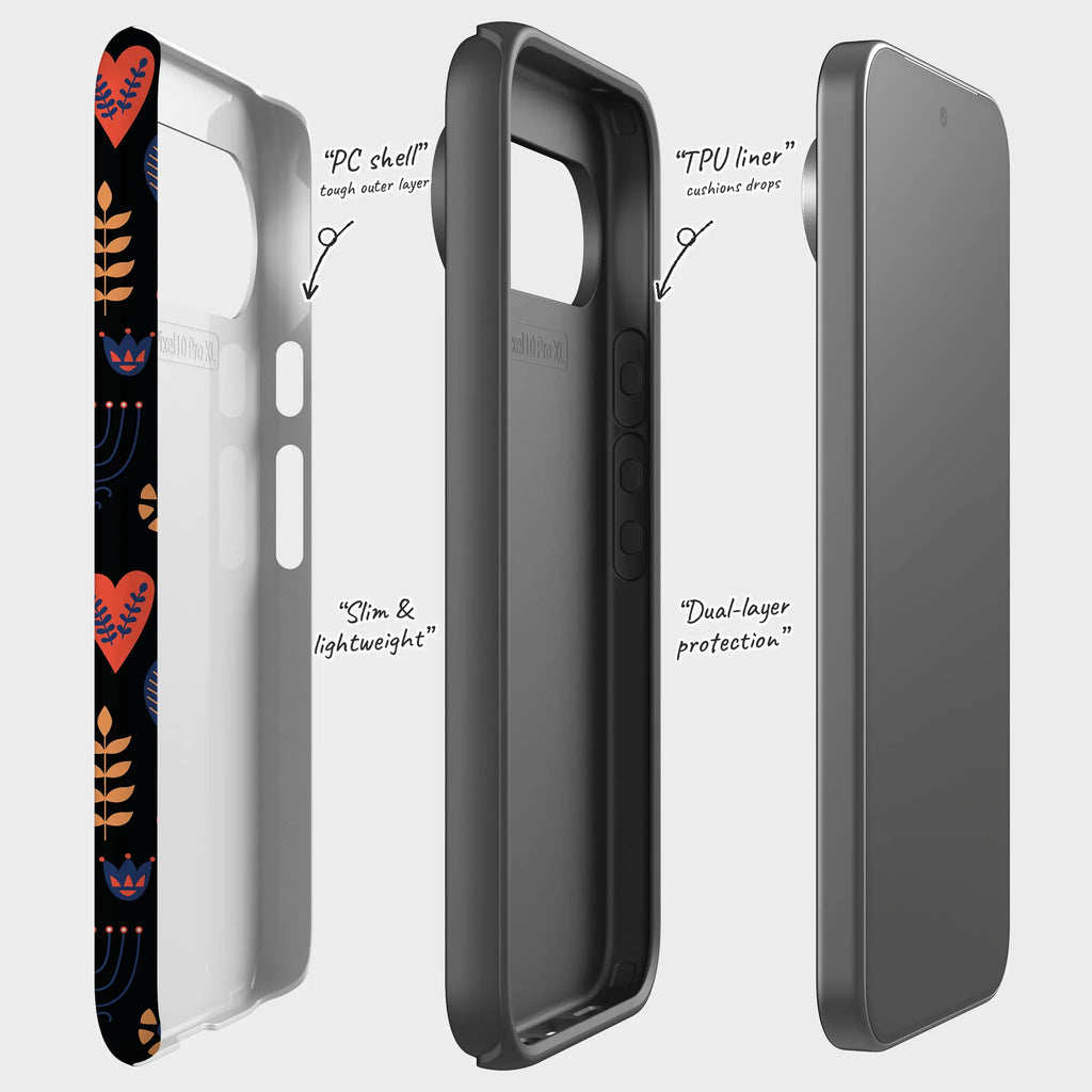 Nordic Ornament Black — Tough Case for Google — Finnaij