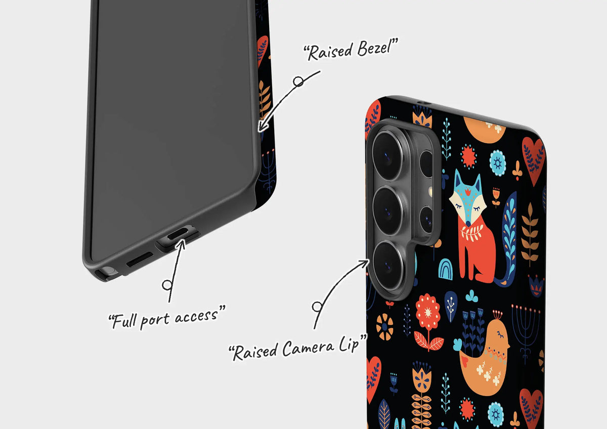 Nordic Ornament Black — Tough Case for Samsung — Finnaij