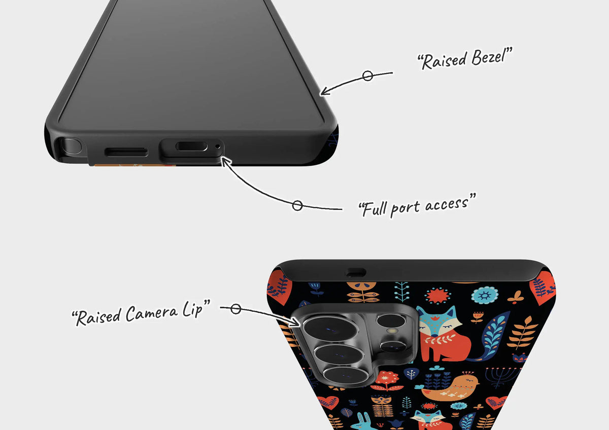 Nordic Ornament Black — Tough Case for Samsung — Finnaij