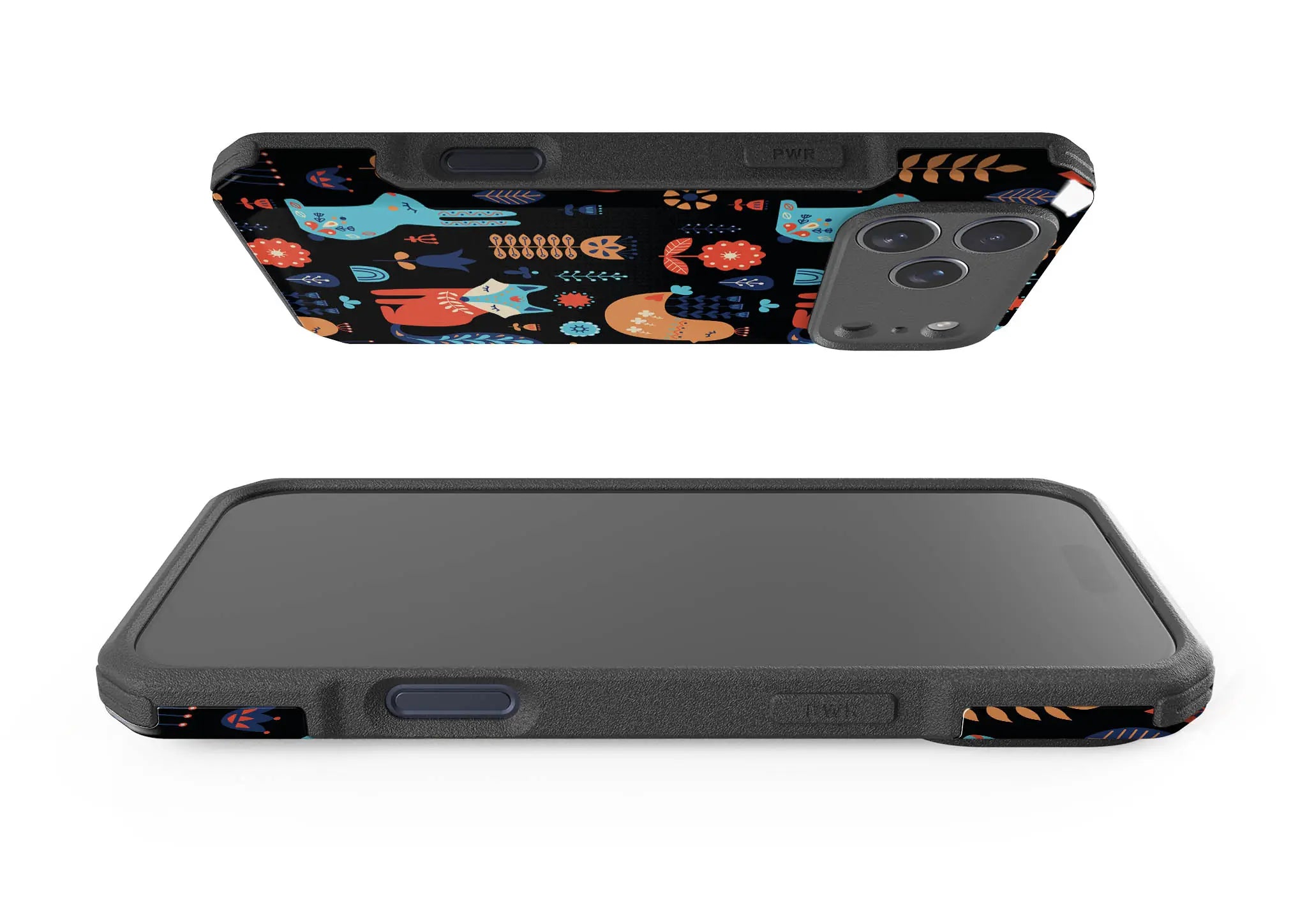 Nordic Ornament Black — Impact Armour MagSafe Case for iPhone — Finnaij