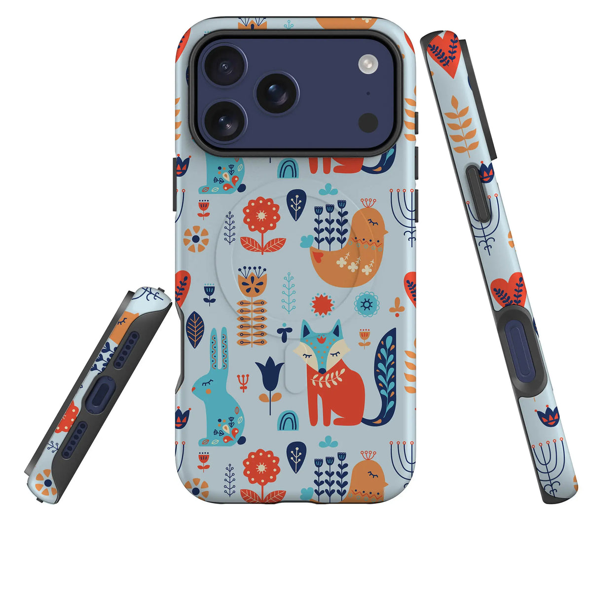 Nordic Ornament — Magsafe Tough Case for iPhone — Three Quarter — Finnaij