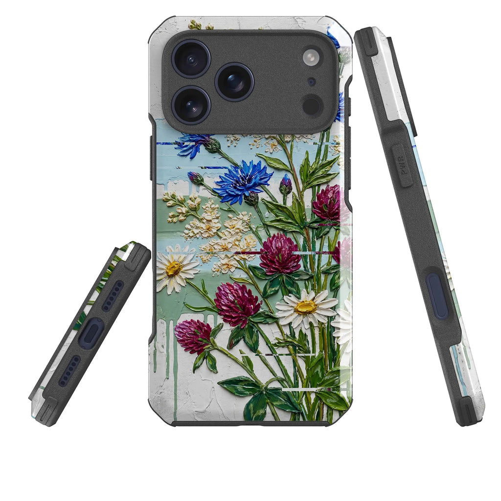 Nordic Wildflowers by Frida Lövström — Impact Armour MagSafe Case for iPhone — Three Quarter — Finnaij