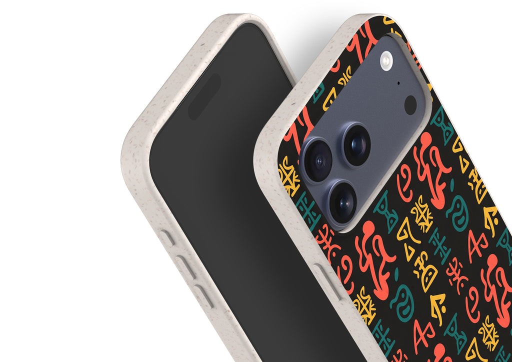Nsibidi Pulse by Ada Okoye — iPhone Bio-degradable Case — Finnaij