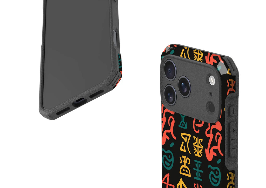Nsibidi Pulse by Ada Okoye — Impact Armour MagSafe Case for iPhone — Finnaij