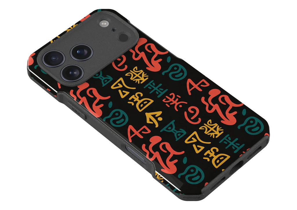Nsibidi Pulse by Ada Okoye — Impact Armour MagSafe Case for iPhone — Finnaij