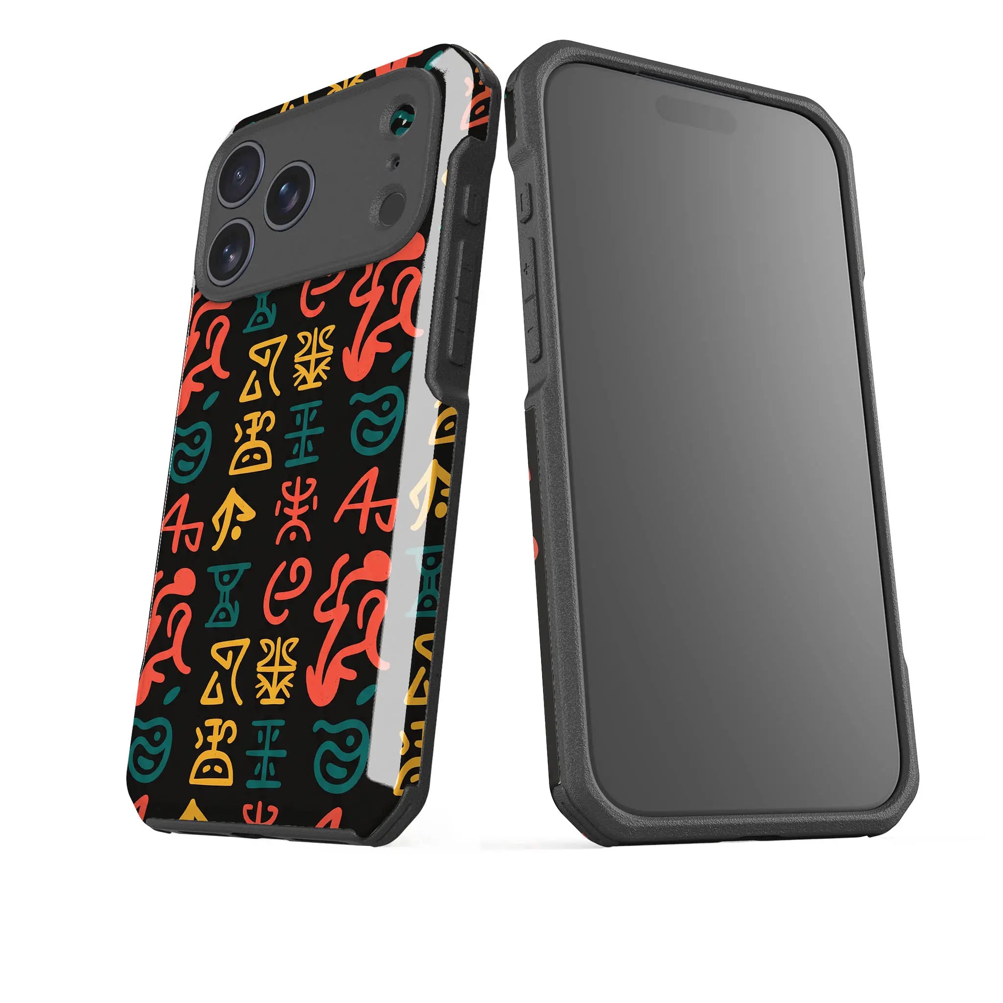 Nsibidi Pulse by Ada Okoye — Impact Armour MagSafe Case for iPhone — Finnaij