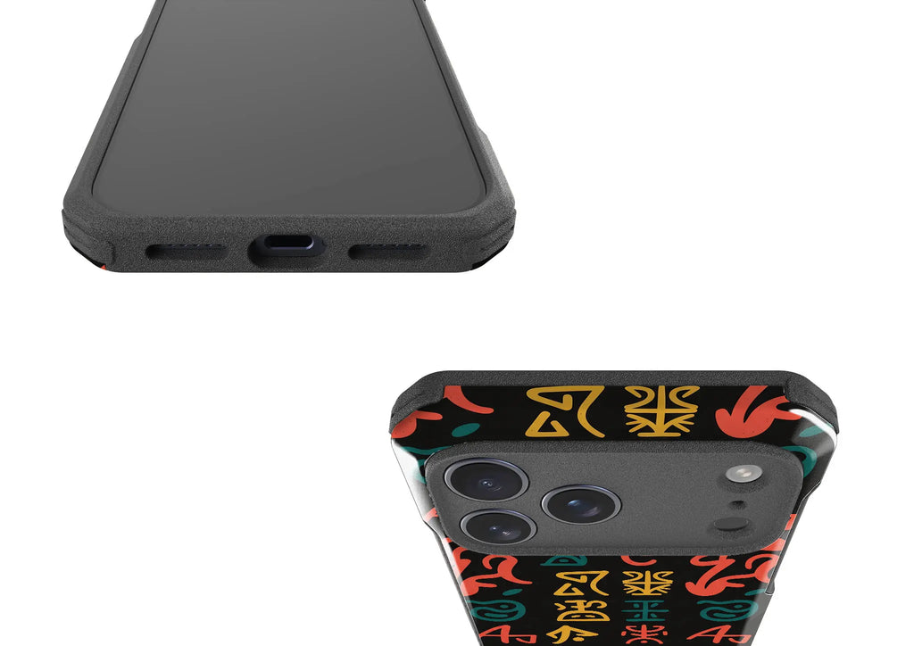 Nsibidi Pulse by Ada Okoye — Impact Armour MagSafe Case for iPhone — Finnaij