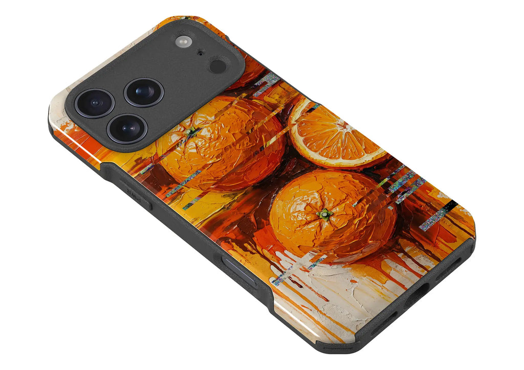 Oranges and Citrus Still Life by Frida Lövström — Impact Armour MagSafe Case for iPhone — Finnaij