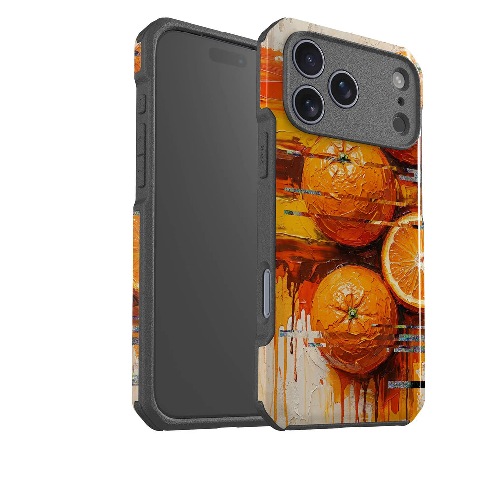 Oranges and Citrus Still Life by Frida Lövström — Impact Armour MagSafe Case for iPhone — Finnaij