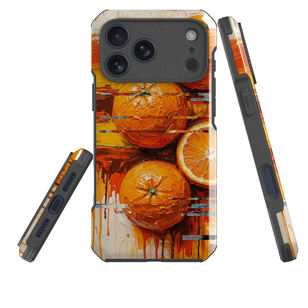 Oranges and Citrus Still Life by Frida Lövström — Impact Armour MagSafe Case for iPhone — Three Quarter — Finnaij