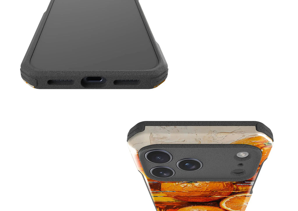 Oranges and Citrus Still Life by Frida Lövström — Impact Armour MagSafe Case for iPhone — Finnaij