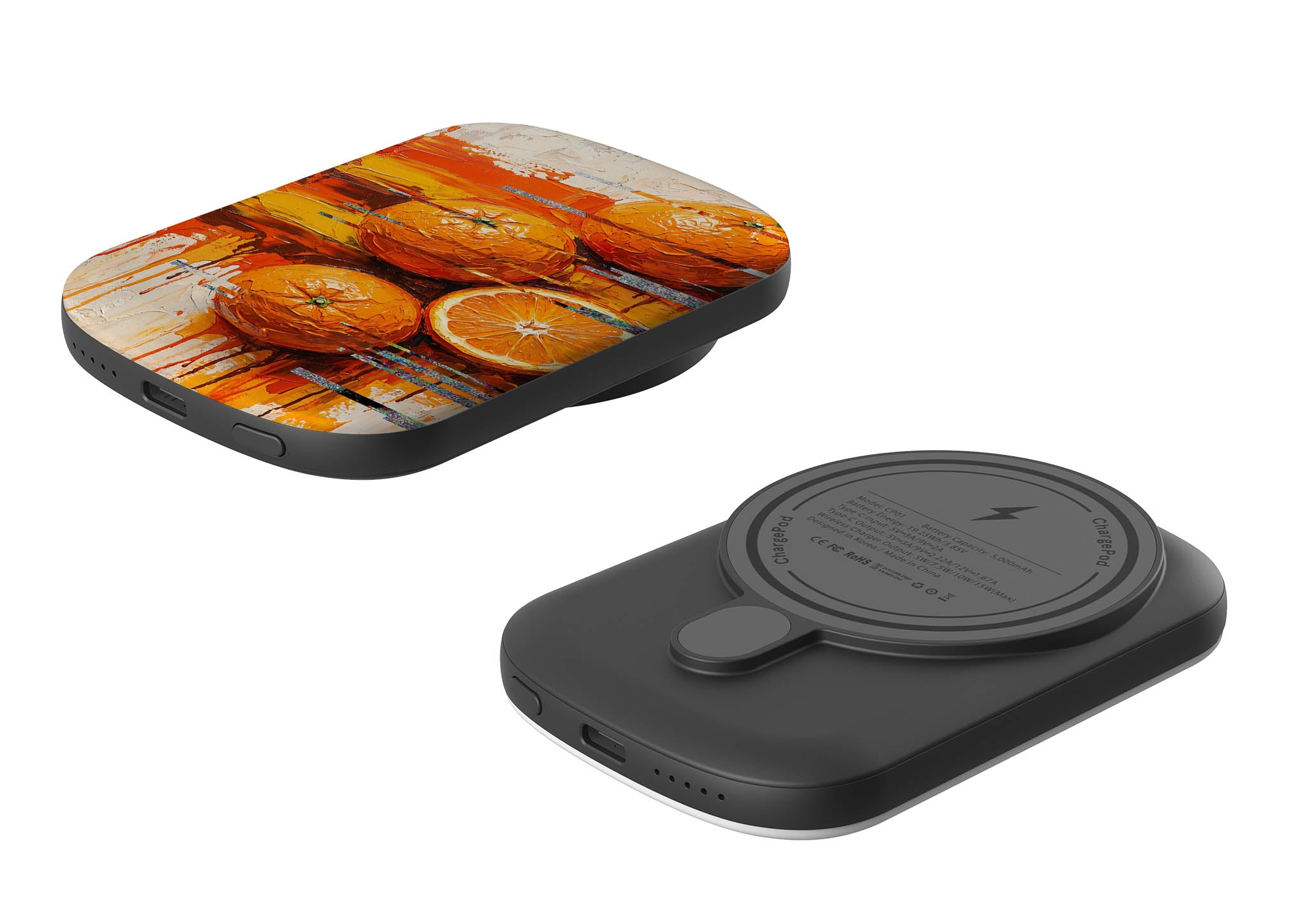 Oranges and Citrus Still Life by Frida Lövström — MagSafe CHARGEPOD — Finnaij