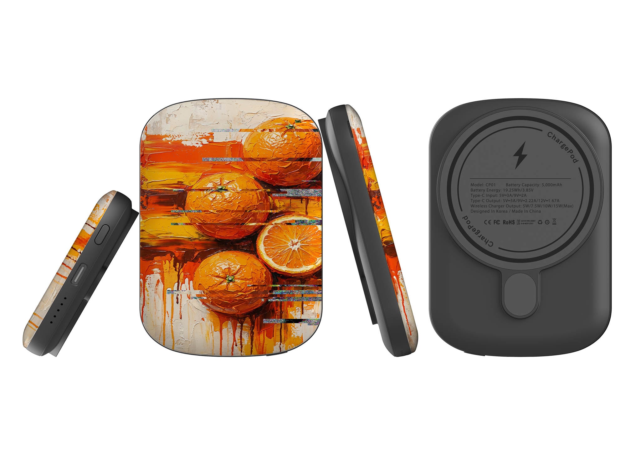 Oranges and Citrus Still Life by Frida Lövström — MagSafe CHARGEPOD — Finnaij