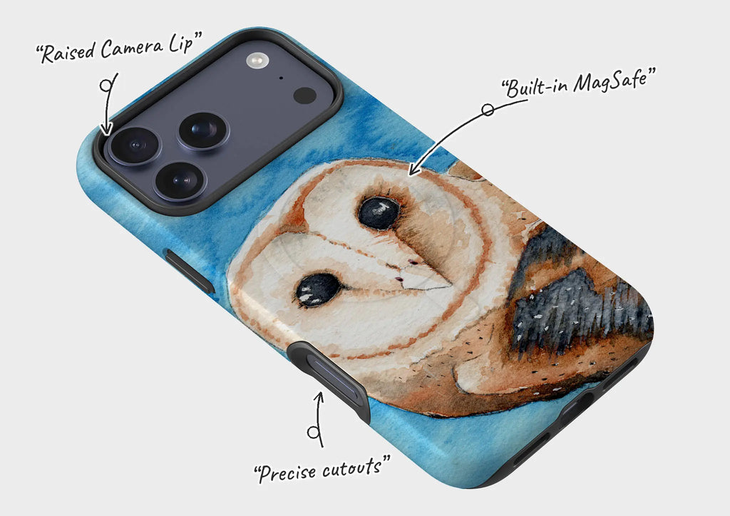 Owly MacOwlface by Hicksy — Magsafe Tough Case for iPhone — Finnaij