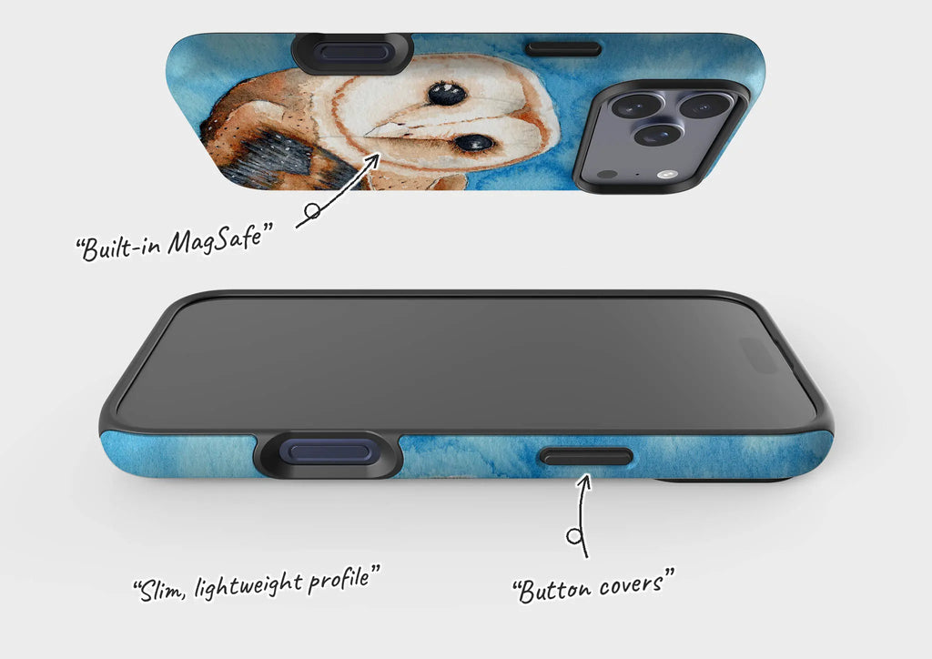Owly MacOwlface by Hicksy — Magsafe Tough Case for iPhone — Finnaij