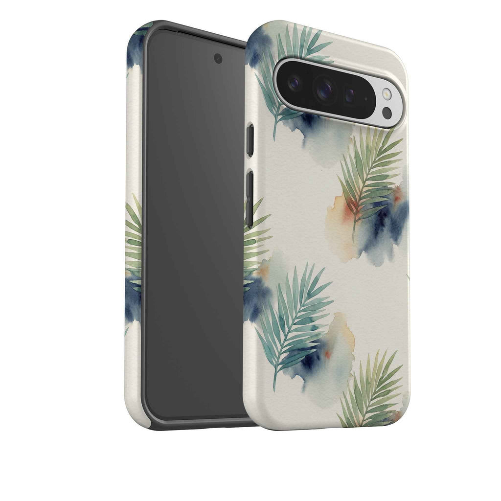 Palm Frond Breeze Pattern by Tobi Akinyemi — Tough Case for Google Pixel — Finnaij