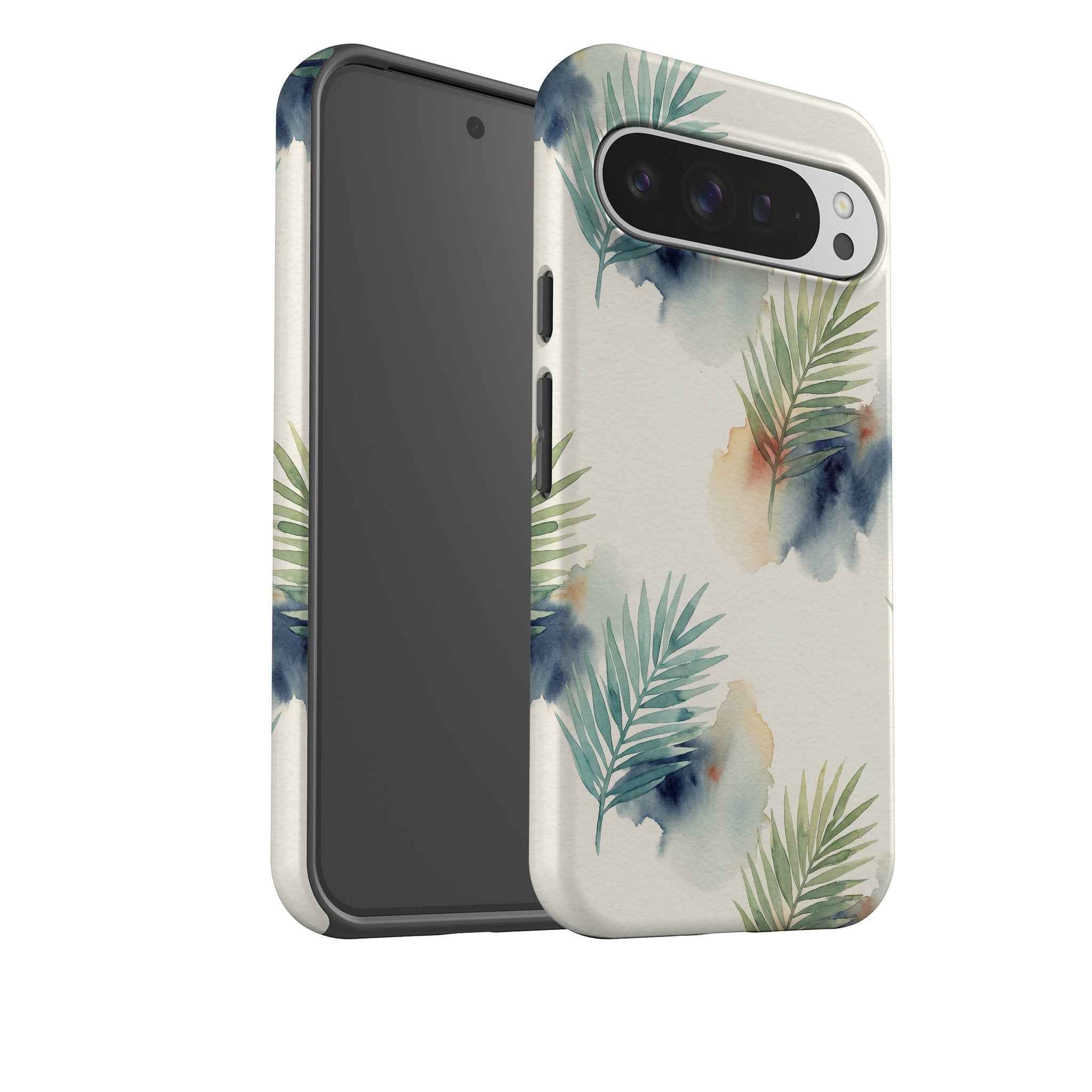 Palm Frond Breeze Pattern by Tobi Akinyemi — Tough Case for Google Pixel — Finnaij