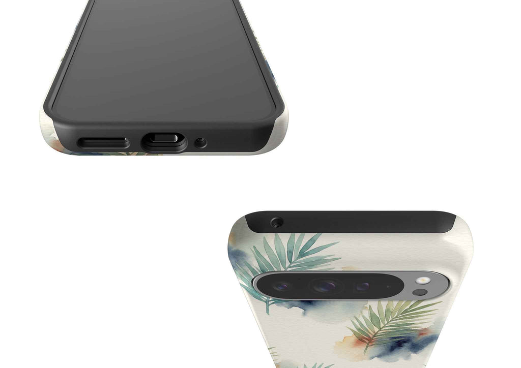 Palm Frond Breeze Pattern by Tobi Akinyemi — Tough Case for Google Pixel — Finnaij