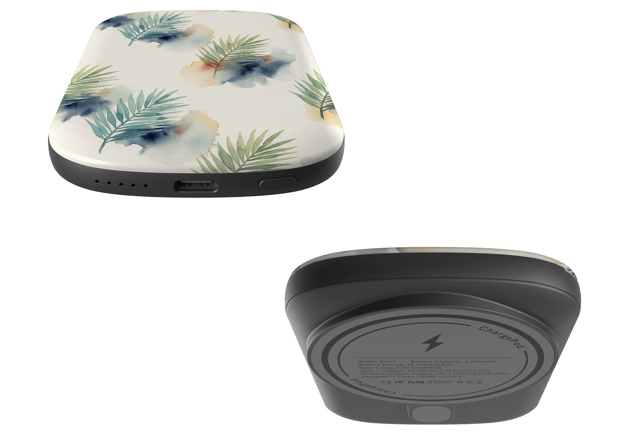 Palm Frond Breeze Pattern by Tobi Akinyemi — MagSafe CHARGEPOD — Finnaij