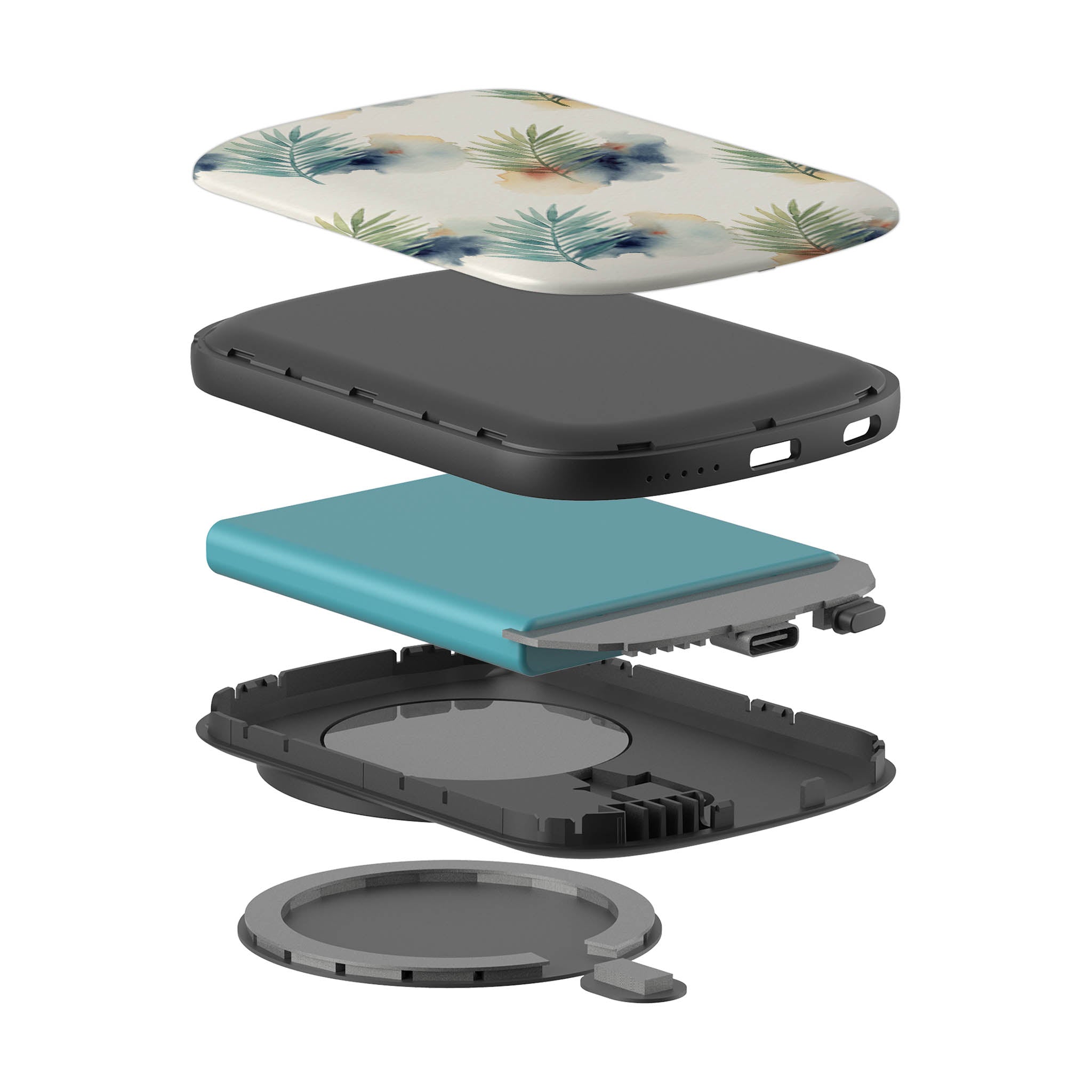 Palm Frond Breeze Pattern by Tobi Akinyemi — MagSafe CHARGEPOD — Finnaij