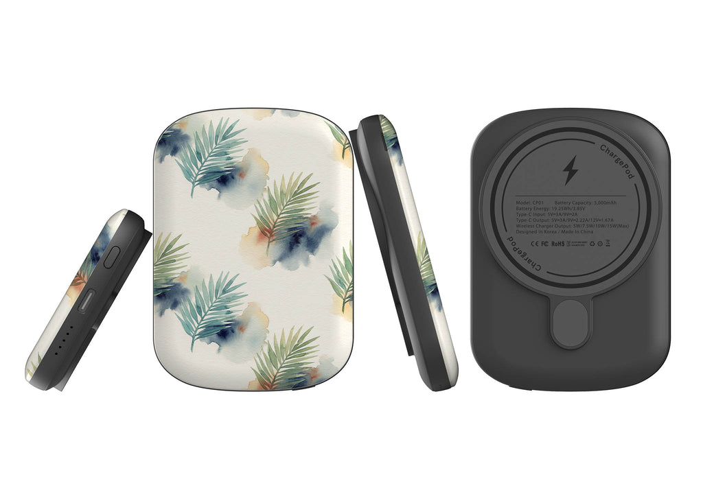 Palm Frond Breeze Pattern by Tobi Akinyemi — MagSafe CHARGEPOD — Finnaij