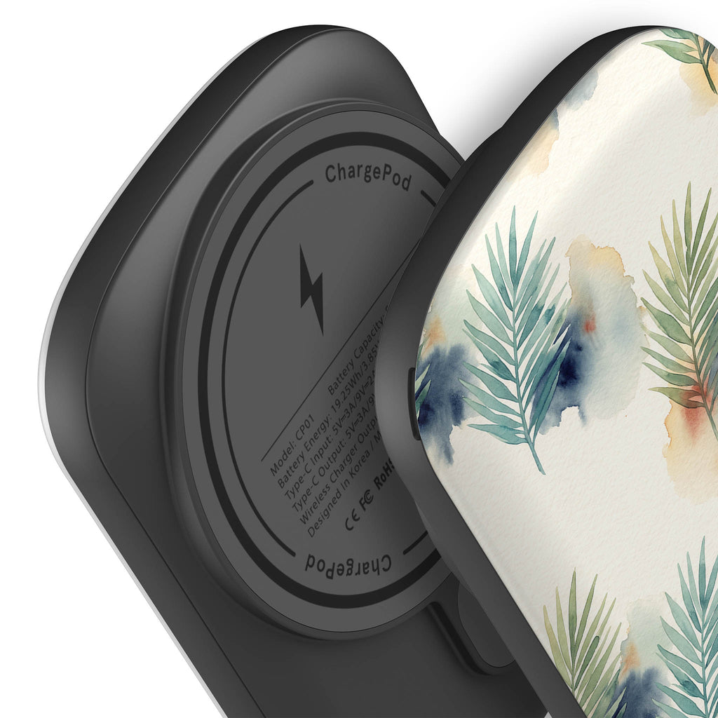 Palm Frond Breeze Pattern by Tobi Akinyemi — MagSafe CHARGEPOD — Finnaij