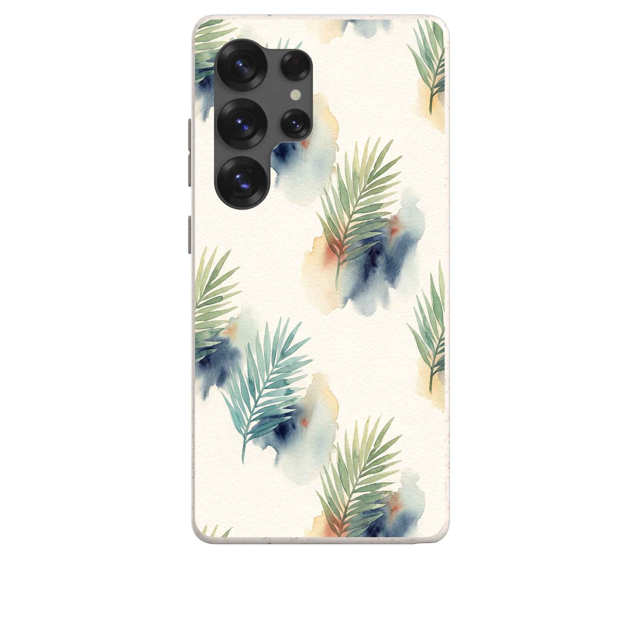 Palm Frond Breeze Pattern by Tobi Akinyemi — Galaxy Bio-degradable Case for Samsung Galaxy — Finnaij