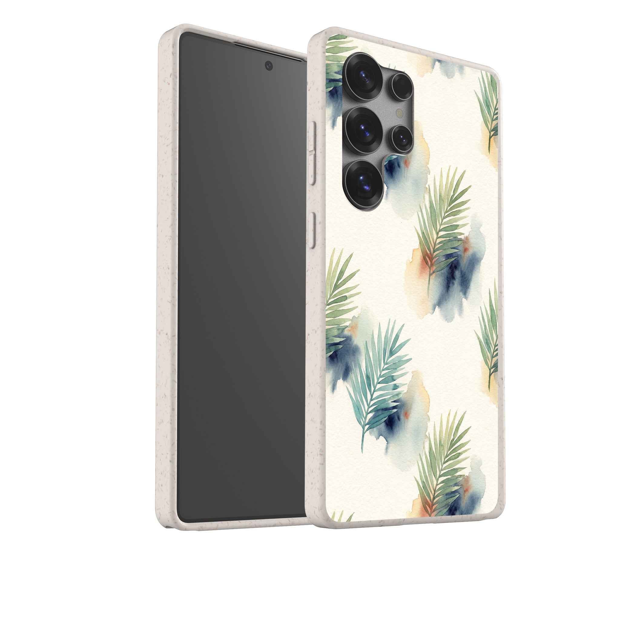 Palm Frond Breeze Pattern by Tobi Akinyemi — Galaxy Bio-degradable Case for Samsung Galaxy — Finnaij