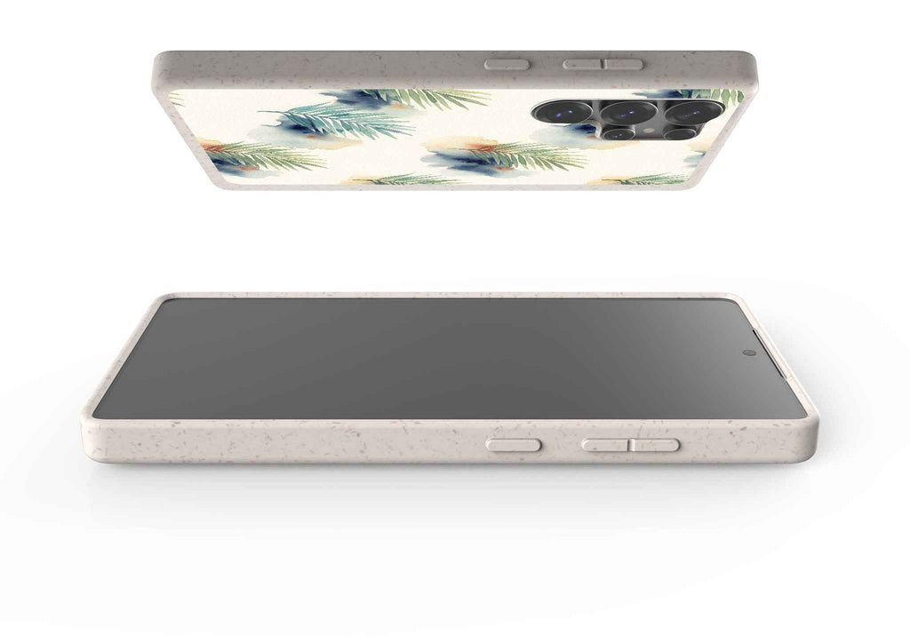 Palm Frond Breeze Pattern by Tobi Akinyemi — Galaxy Bio-degradable Case for Samsung Galaxy — Finnaij