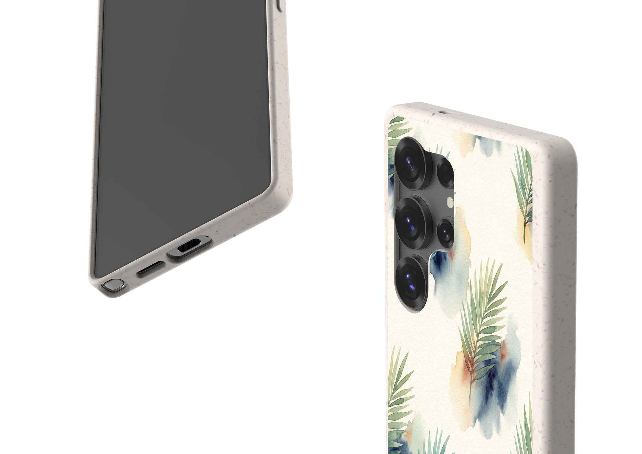 Palm Frond Breeze Pattern by Tobi Akinyemi — Galaxy Bio-degradable Case for Samsung Galaxy — Finnaij