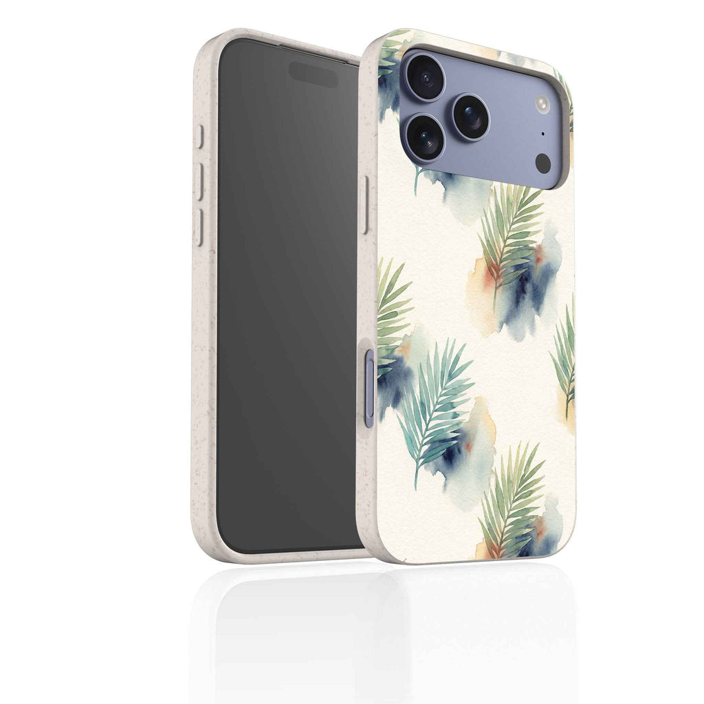 Palm Frond Breeze Pattern by Tobi Akinyemi — iPhone Bio-degradable Case — Finnaij
