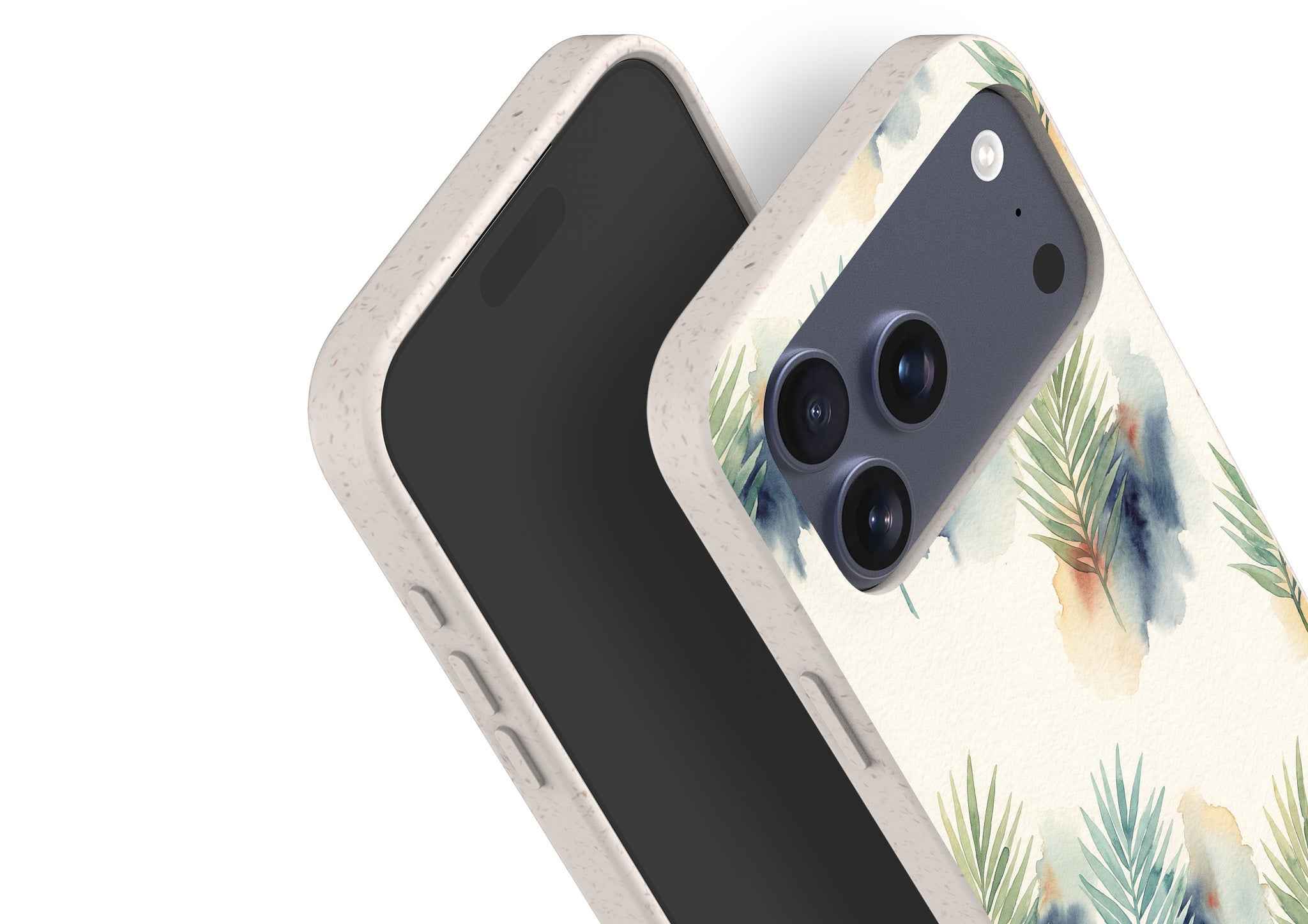 Palm Frond Breeze Pattern by Tobi Akinyemi — iPhone Bio-degradable Case — Finnaij